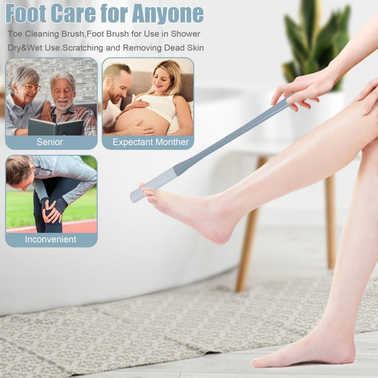 Foot Washing Brush Dry and Wet Toe Cleaning and Anti-Itch Brush