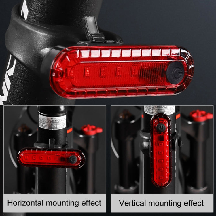 Mountain Bike Night Riding Warning Lamp Bicycle USB Charging Tail Light
