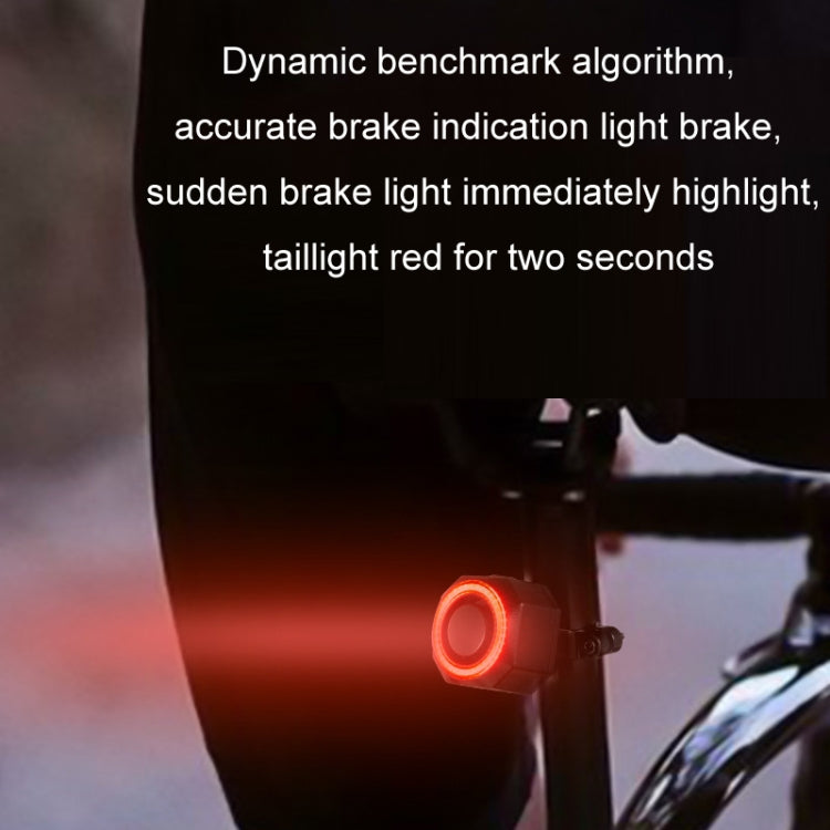 Bicycle Smart Taillight Anti-theft Alarm Brake Warning Light