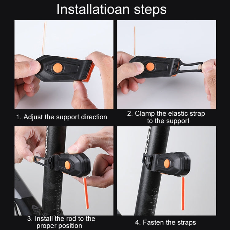 Bicycle Flowing Warning Tail Light Mountain Bike Night Riding Safety Indicator Light