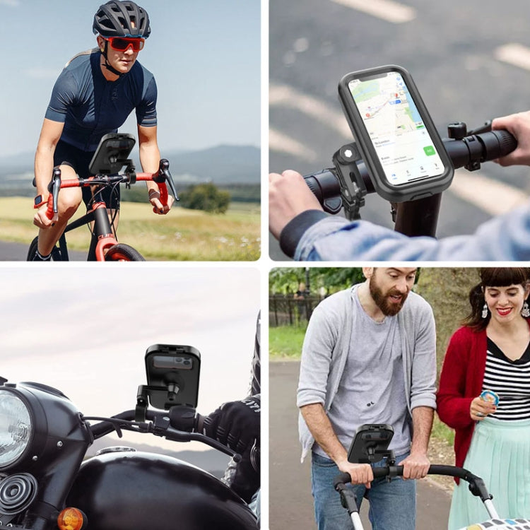 Waterproof Bicycle Cell Phone Holder 360 Rotating Riding Navigation Holder