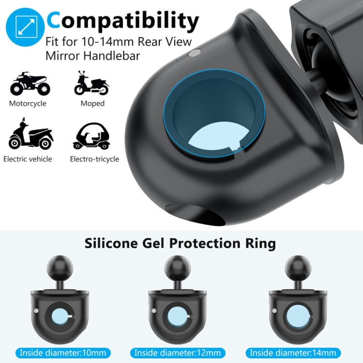 Bicycle Motorcycle Cell Phone Holder Rearview Mirror Handlebar Outdoor Riding Navigation Holder