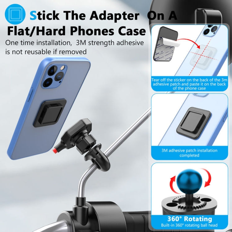 Bicycle Motorcycle Cell Phone Holder Rearview Mirror Handlebar Outdoor Riding Navigation Holder