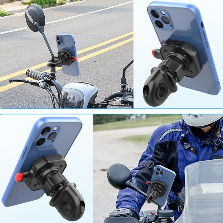 Bicycle Motorcycle Cell Phone Holder Rearview Mirror Handlebar Outdoor Riding Navigation Holder