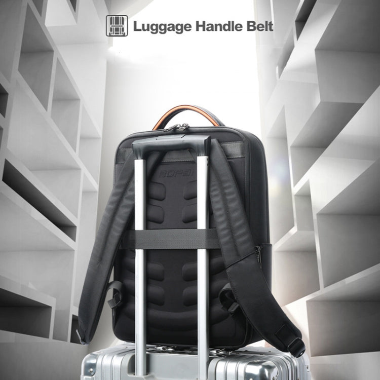 Bopai 61-53111 Large-capacity Waterproof Business Laptop Backpack With USB+Type-C Port