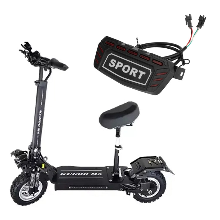 For KUGOO M5 AIMITE Electrical Scooter Rear Tail Light Brake Warning Lights