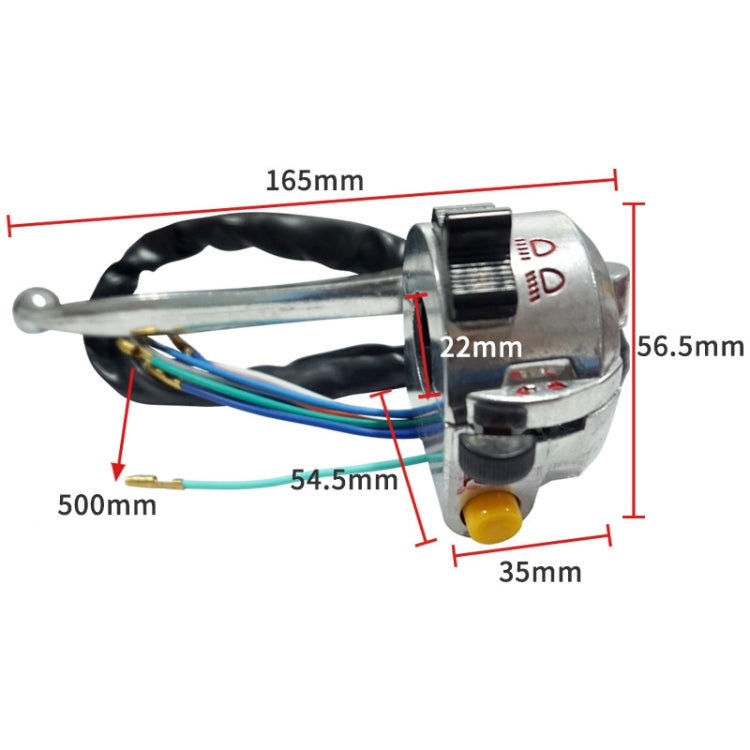 For JIALING JH70/JH90 Handlebar Electric Switch Starter Assembly