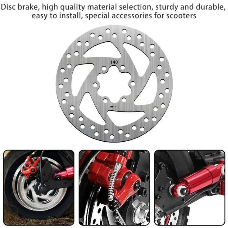 AIMITE For 10 inch KUGOO M4 Electric Scooter 140mm Brake Disc Rear Wheel Disc Pads