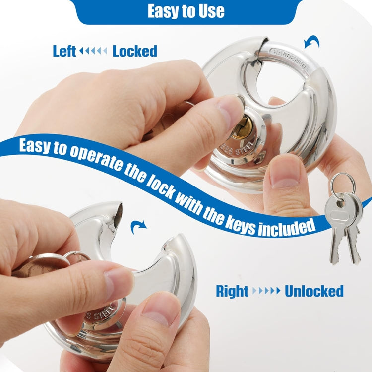 Household Anti-Theft Rust-Proof And Waterproof Pure Copper Core Round Padlock