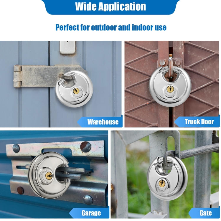 Household Anti-Theft Rust-Proof And Waterproof Pure Copper Core Round Padlock