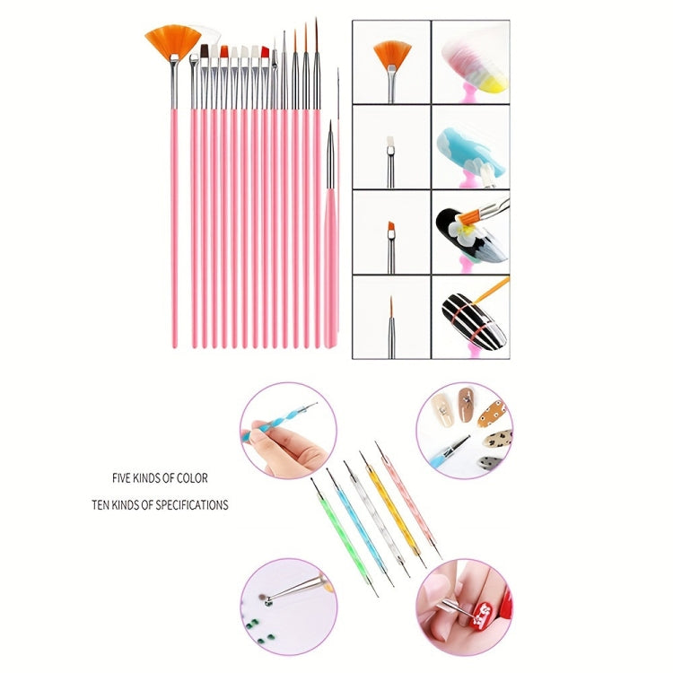 USB Plug-in Seashell Nail Lamp Mini UV Light Therapy Lamp Nail Polishers Stick Diamonds Tool Set