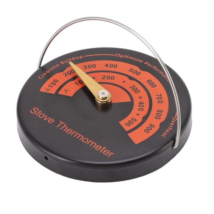 Round Pointer Stove Thermometer Fireplace Bimetallic Thermometer