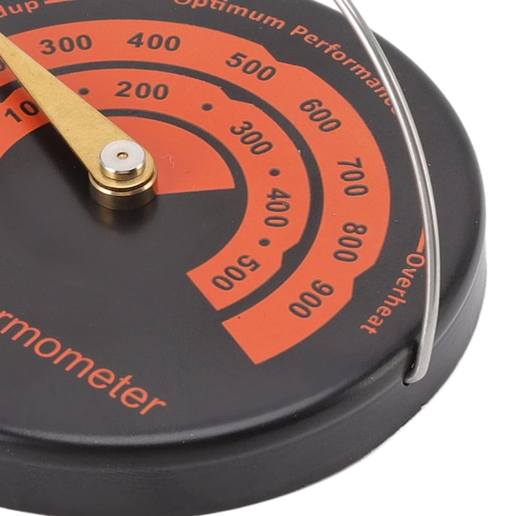 Round Pointer Stove Thermometer Fireplace Bimetallic Thermometer