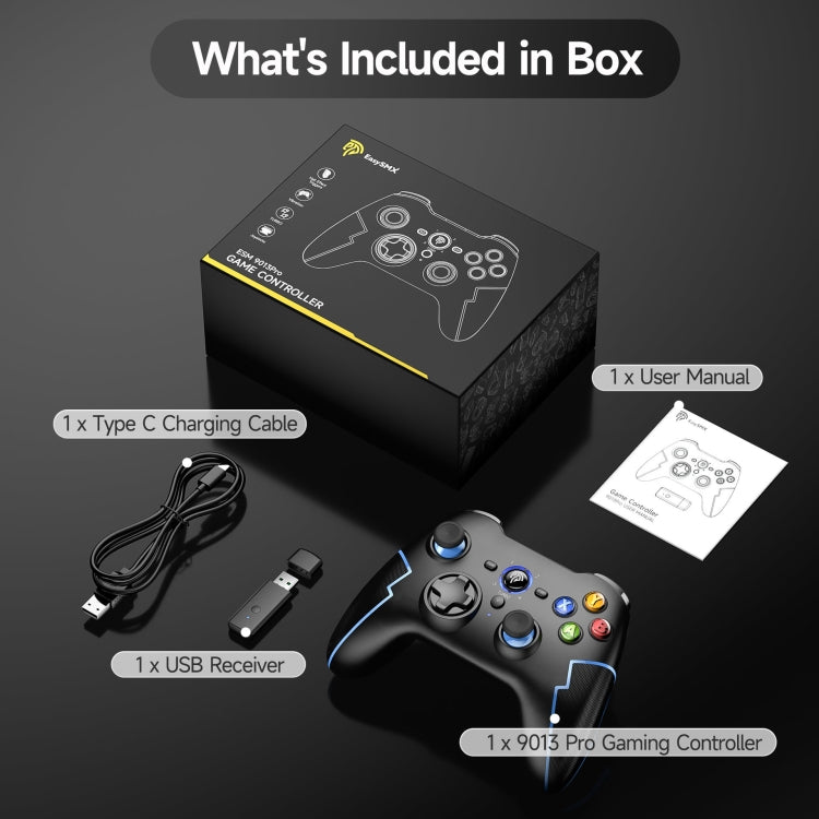 EasySMX 9013Pro  Wireless Game Controller For Switch / PS3 / IOS / Android / PC