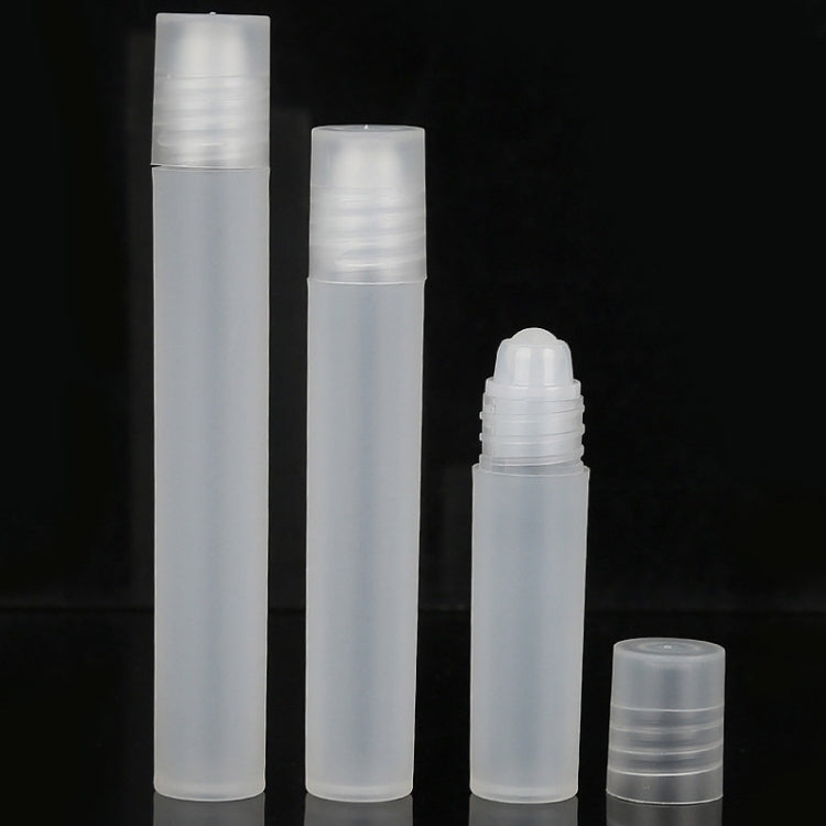 10pcs Frosted Roller Ball Empty Bottle Plastic Portable Perfume Roller Ball Bottle Essential Oil Dispenser Bottle