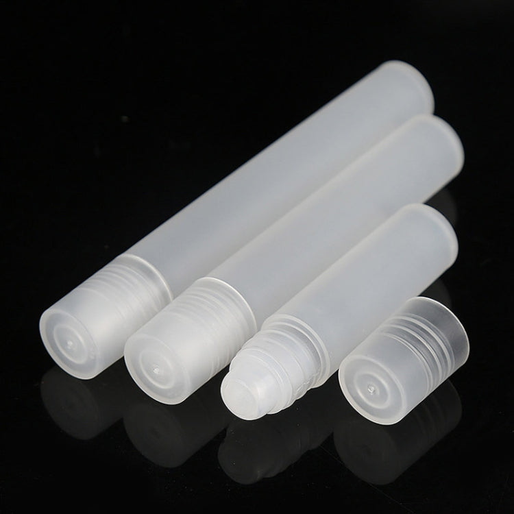 10pcs Frosted Roller Ball Empty Bottle Plastic Portable Perfume Roller Ball Bottle Essential Oil Dispenser Bottle