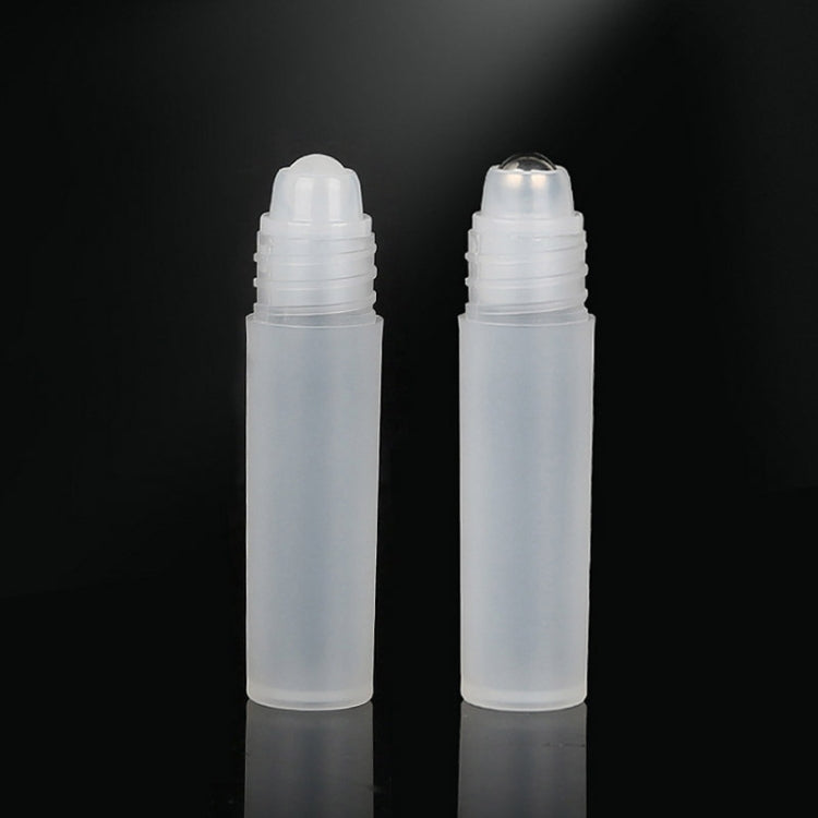 10pcs Frosted Roller Ball Empty Bottle Plastic Portable Perfume Roller Ball Bottle Essential Oil Dispenser Bottle
