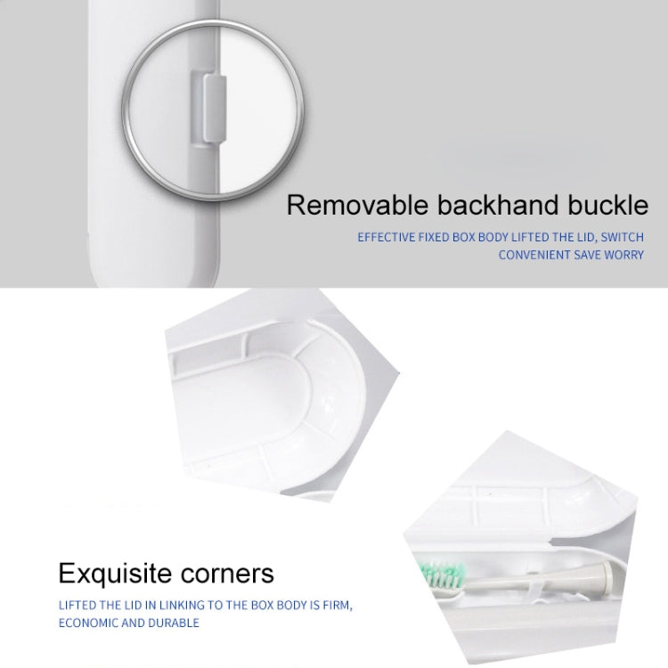 3 PCS Universal Sonic Electric Toothbrush Travel Portable Storage Box