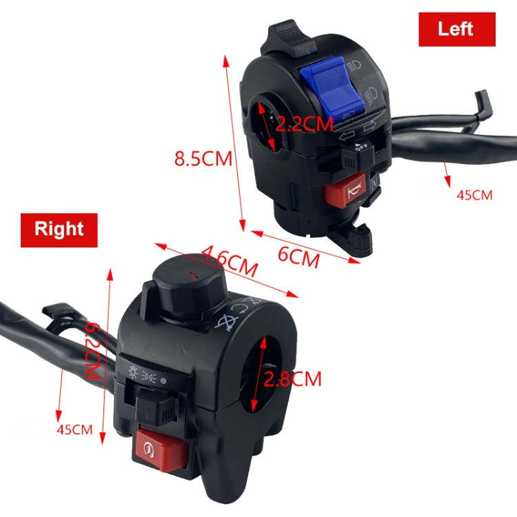 For QJ Storm Taizi 150 Motorcycle Left And Right Handlebar Switch Assembly