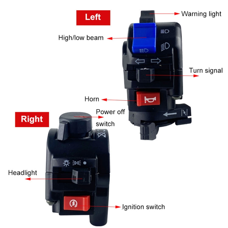 For QJ Storm Taizi 150 Motorcycle Left And Right Handlebar Switch Assembly