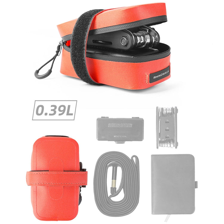 Rhinowalk RK5200 0.39L Bicycle Lightweight Waterproof Tail Bag Outdoor Cycling TPU Saddle Bag