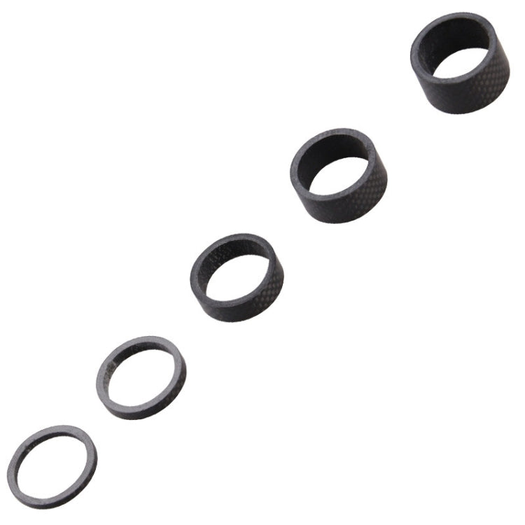 Bicycle Carbon Fiber Gasket Fork Bowl Set Handlebar Pad 3/5/10/15/20mm