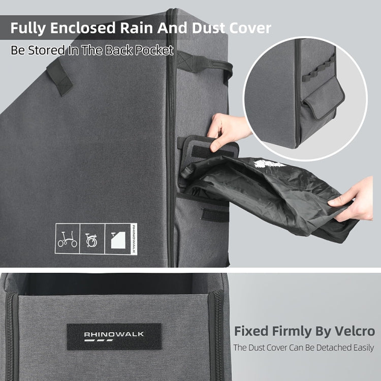 Rhinowalk RK70 For Brompton 14-inch Folding Bicycle Storage Box Car Trunk Bag