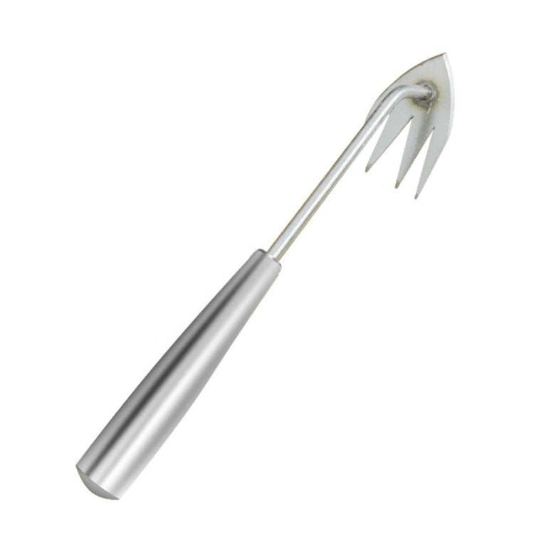 Four-Tooth Dual Purpose Weed Remover Tool Gardening Weed Rake Uprooting Weeding Tool