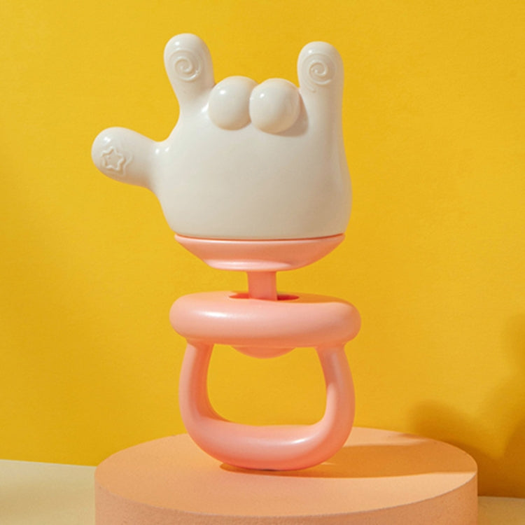 Baby Rattle Teether Soothing Teething Stick Anti-Eating Silicone Toy