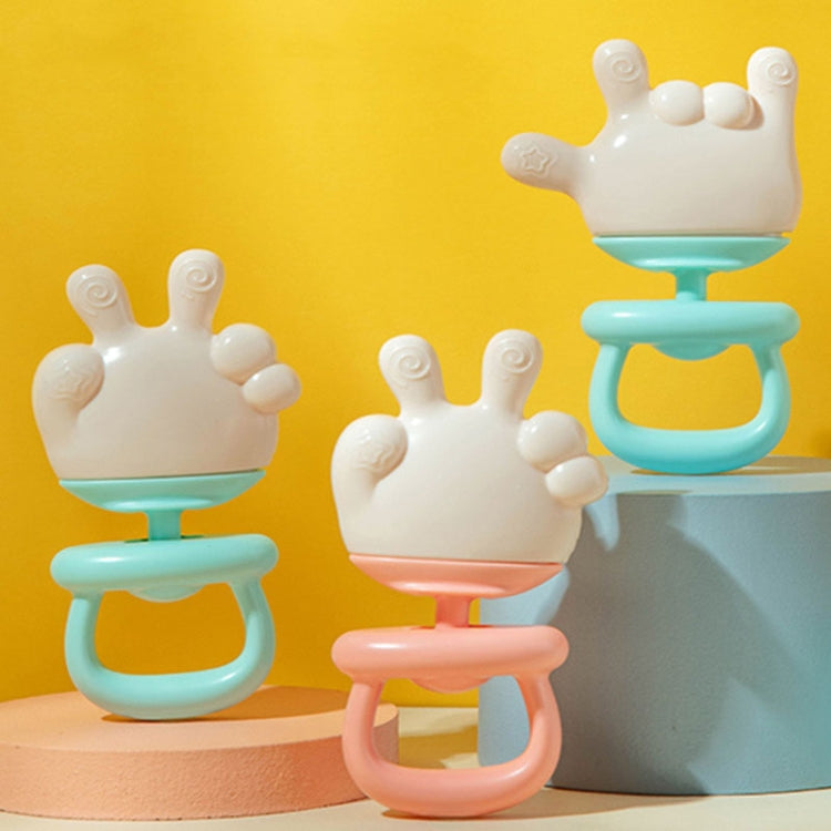 Baby Rattle Teether Soothing Teething Stick Anti-Eating Silicone Toy