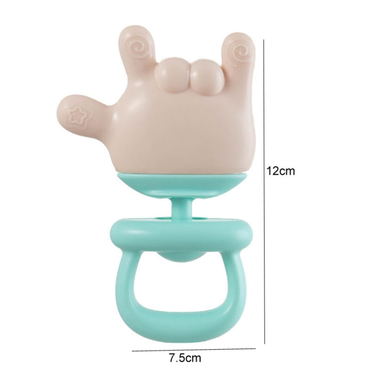 Baby Rattle Teether Soothing Teething Stick Anti-Eating Silicone Toy