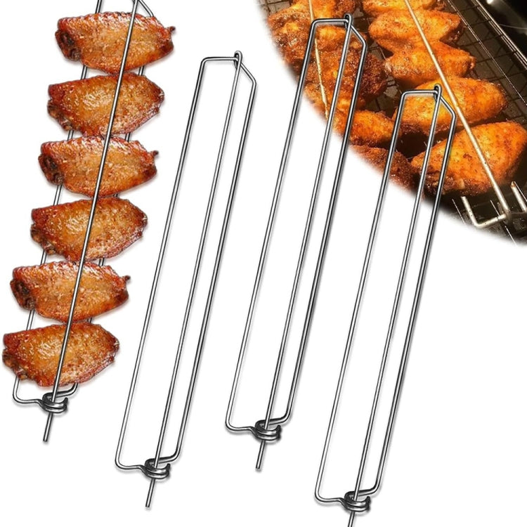 304 Stainless Steel Outdoor Barbecue Chicken Wing Fork Grill BBQ Grill Tools