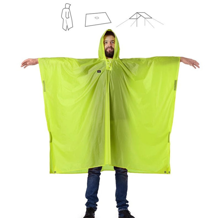 Naturehike 210T Plaid Outdoor Rain Poncho 3 In 1 Canopy Riding Travel Portable Backpacking Raincoat