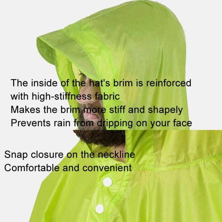 Naturehike 210T Plaid Outdoor Rain Poncho 3 In 1 Canopy Riding Travel Portable Backpacking Raincoat
