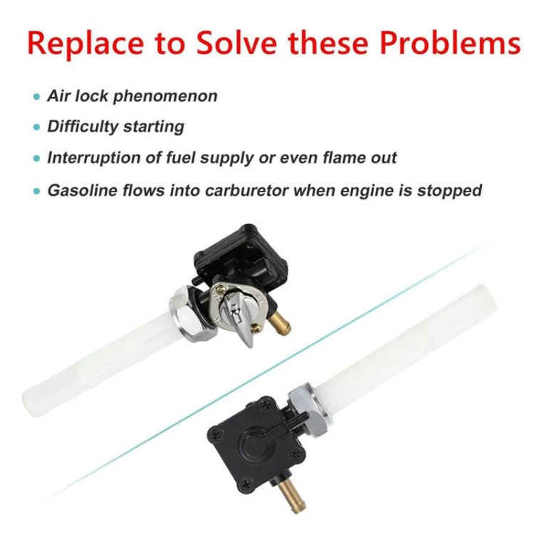 For Harley FLST FXST FLT 1995-2001 61338-94D 22mm Fuel Valve Petcock With Male Thread