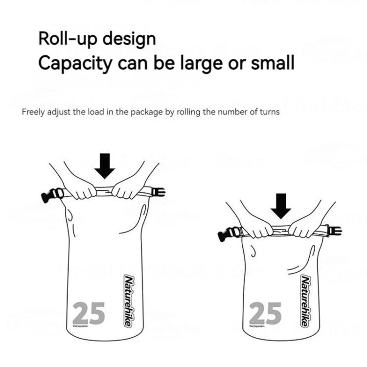 Naturehike Rafting Waterproof Bag Dry Wet Separate Shoulder Bag Outdoor Swimming Pack