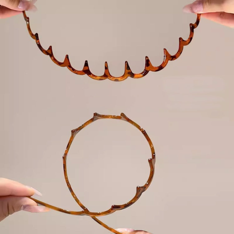 Dual Purpose Chopped Hair Wave Hair Bands With Teeth