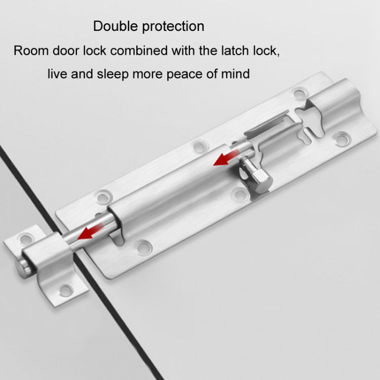 Stainless Steel Latch Door Bolt Bathroom Wooden Door And Window Anti-Theft Latch Lock