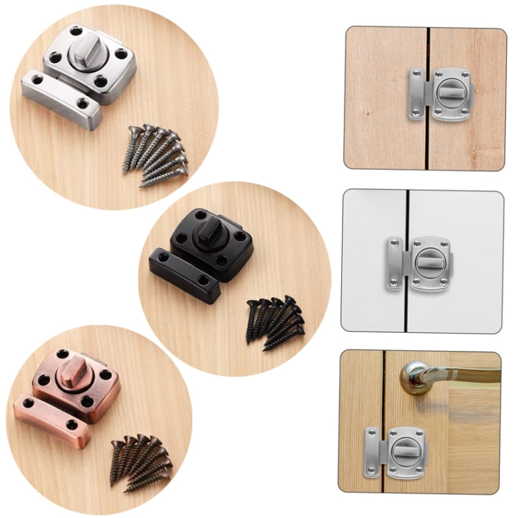 Stainless Steel Rotate Bolt Latch Anti-Theft Security Bathroom Door Lock Spring Latch