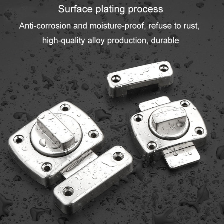 Stainless Steel Rotate Bolt Latch Anti-Theft Security Bathroom Door Lock Spring Latch