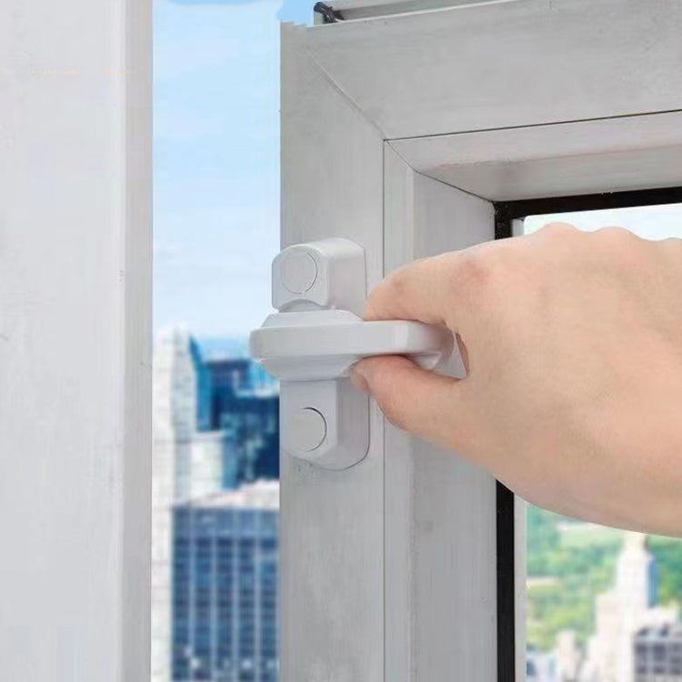T-type Window Lock Plastic Steel Hasp Security Anti-theft Door Lock
