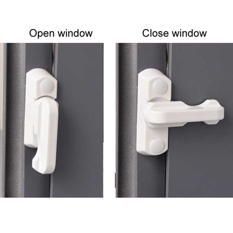 T-type Window Lock Plastic Steel Hasp Security Anti-theft Door Lock