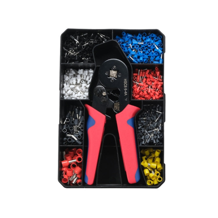 Tube-Type Cold-Pressed Terminal Block Crimping Pliers Plastic Box Set