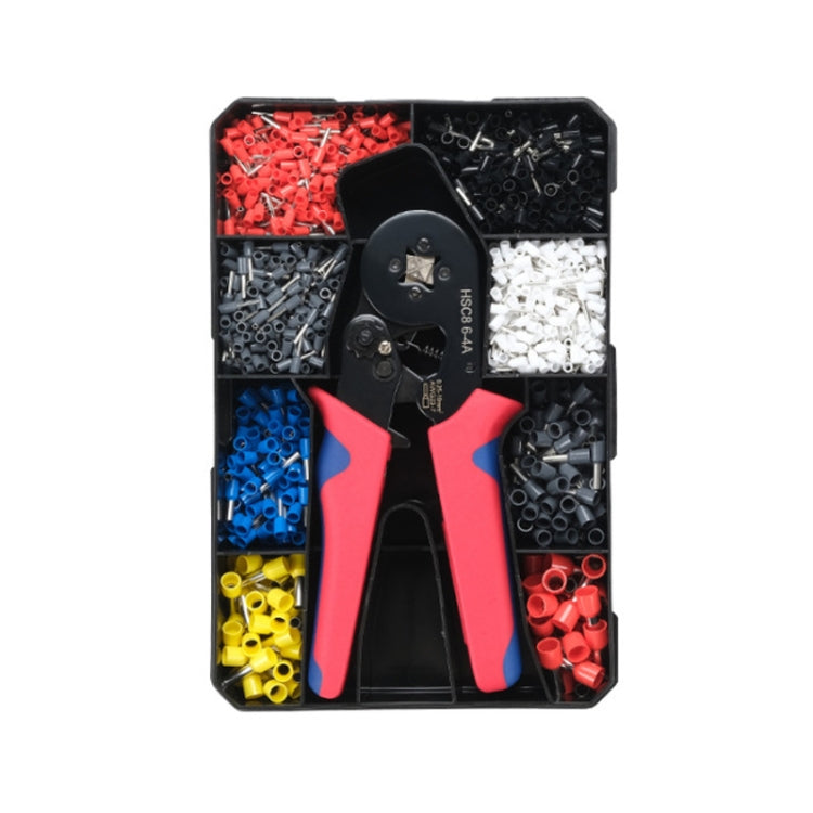 Tube-Type Cold-Pressed Terminal Block Crimping Pliers Plastic Box Set