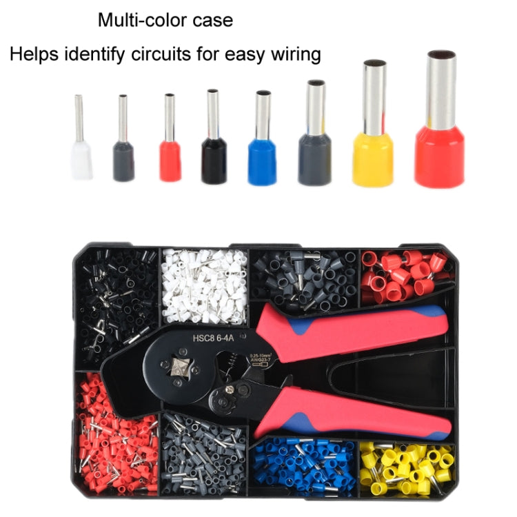 Tube-Type Cold-Pressed Terminal Block Crimping Pliers Plastic Box Set