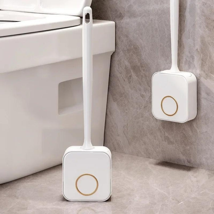Wall-mounted Toilet Brush and Holder Set Odorless Design with Lid Bathroom Cleaning Kit