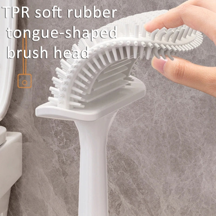 Wall-mounted Toilet Brush and Holder Set Odorless Design with Lid Bathroom Cleaning Kit