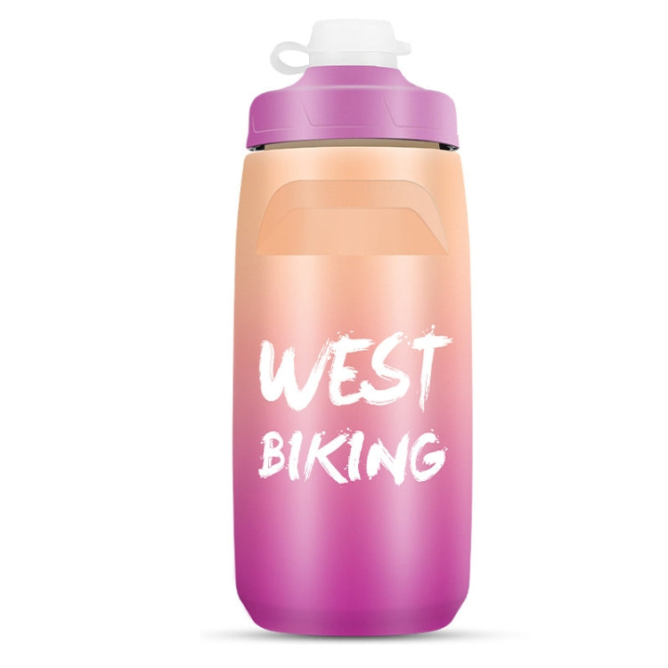 WEST BIKING 620ML Bicycle Water Bottle Portable Outdoor Cycling Water Cup