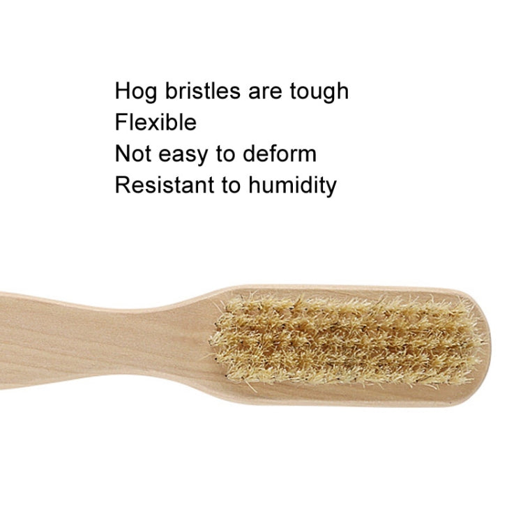 Double-Sided Foot Grinder Pig Bristle Brush Wooden Cleaning Massage Small Brush