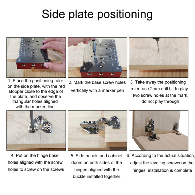4pcs / Set 35mm Hinge Drilling Locator Hinging Hole Punching Auxiliary Tool